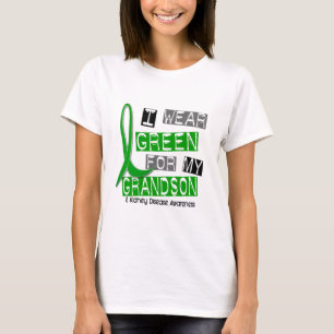 T-shirts Doença renal eu visto o verde para meu neto 37