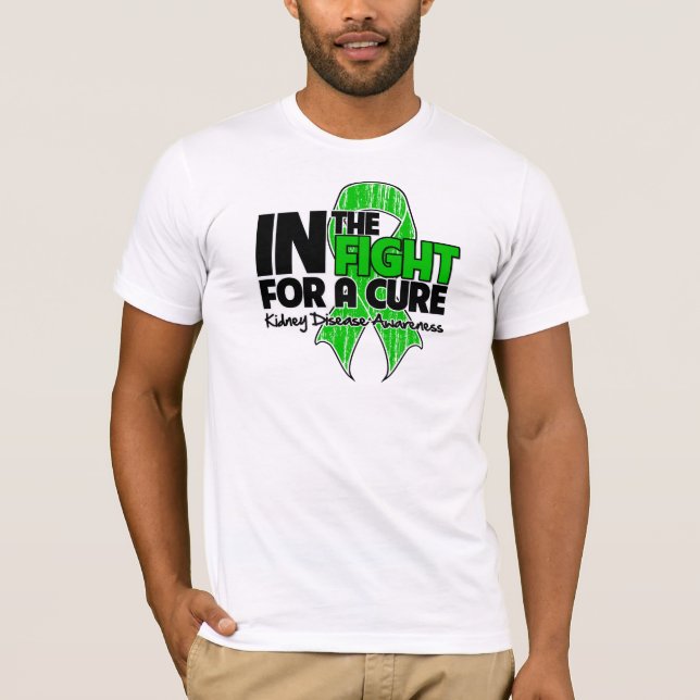 T-shirts Doença renal na luta para uma cura (Frente)