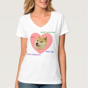 T-shirts Doge muito do dia dos namorados amor muito tais