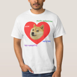 T-shirts Doge muito do dia dos namorados amor muito tais
