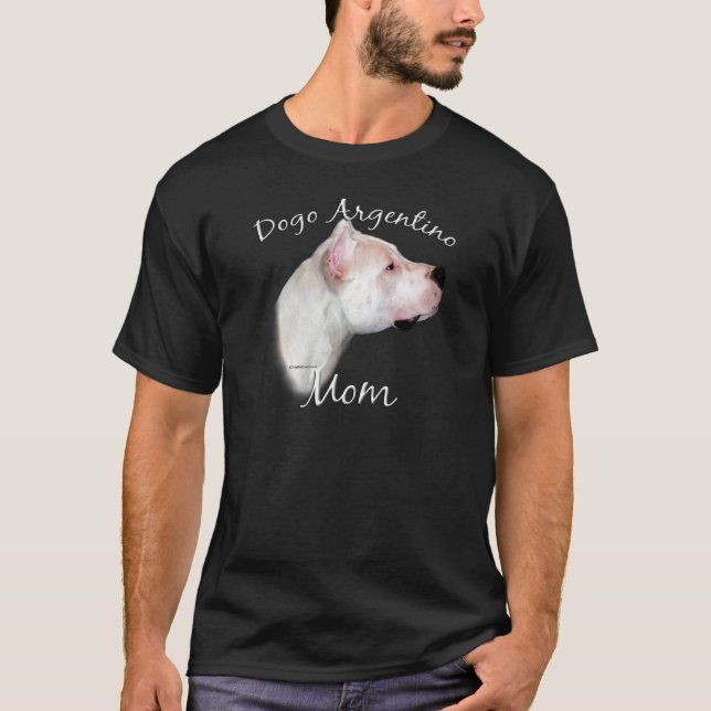 T-shirts Dogo Argentino Mãe 2 (Frente)