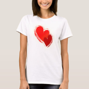 T-shirts Dois corações apaixonados