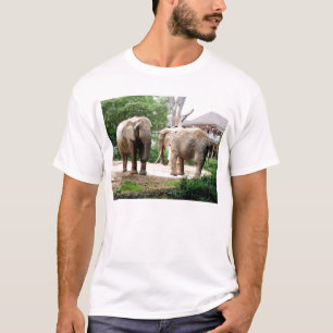T-shirts Dois elefantes africanos
