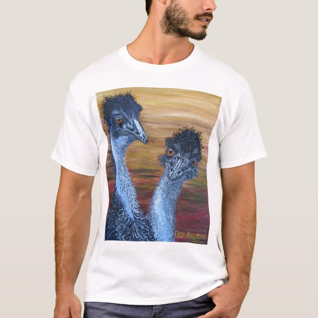 T-shirts Dois Emus (Frente)