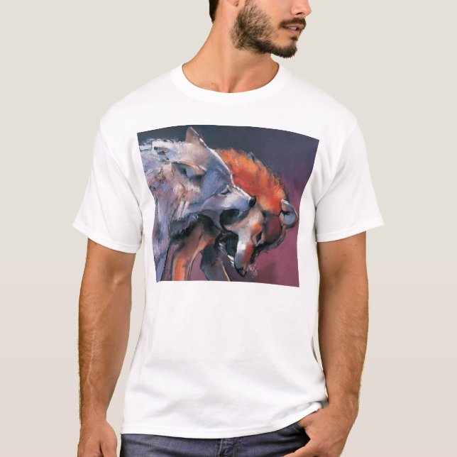 T-shirts Dois lobos (Frente)