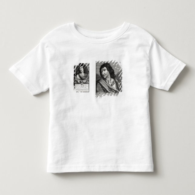 T-shirts Dois retratos de Savinien Cyrano de Bergerac (Frente)