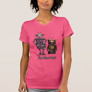 T-shirts Dois robôs bonitos engraçados