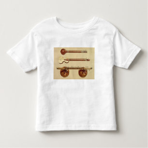 T-shirts Dois sitars e um vina do rudra, indiano, 'do