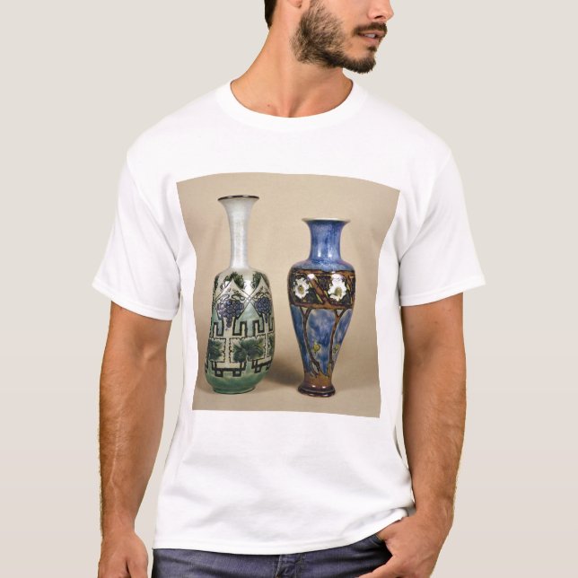 T-shirts Dois vasos de Doulton por Eliza Simmance, c.1880 (Frente)