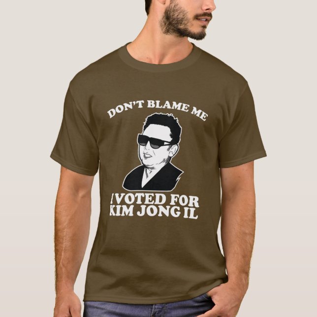 T-shirts don? t responsabiliza-me que eu votei para Kim (Frente)