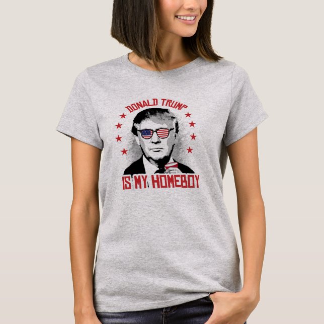 T-shirts Donald Trump é meu ficar em casa - .png (Frente)
