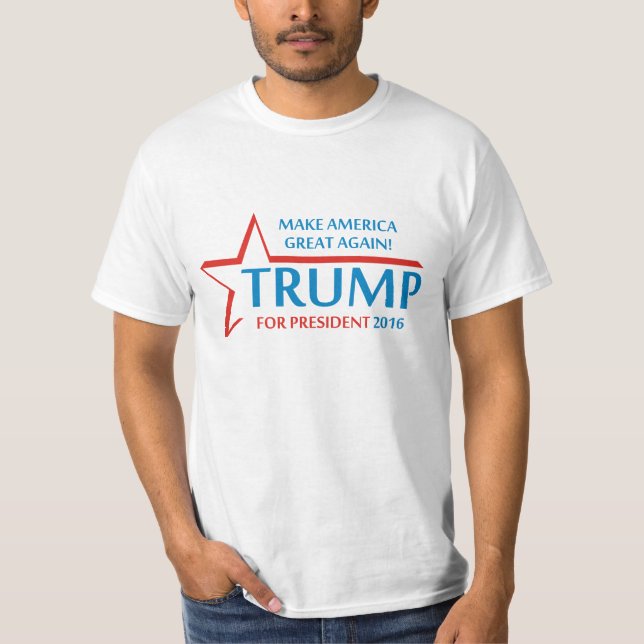 T-shirts Donald Trump para o presidente (Frente)