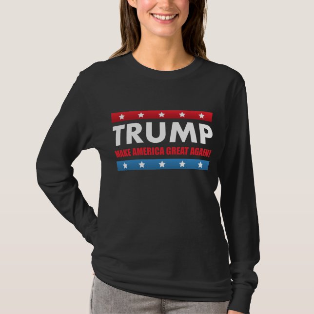 T-shirts Donald Trump para o presidente (Frente)