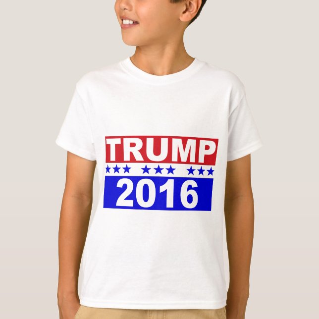 T-shirts Donald Trump para o presidente 2016 (Frente)