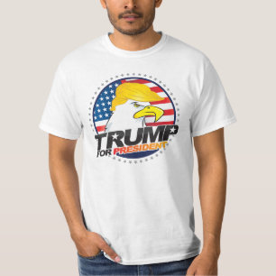 T-shirts Donald Trump Para O Presidente Eagle Hair Tee