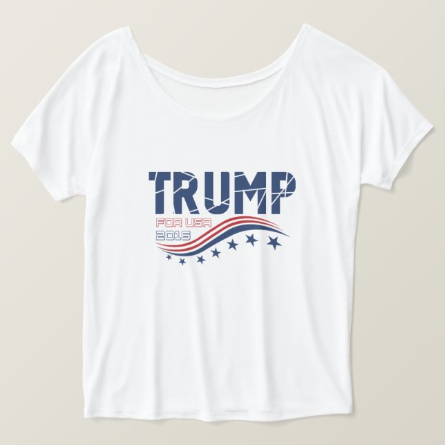 T-shirts Donald Trump Para Os EUA (Frente do Design)