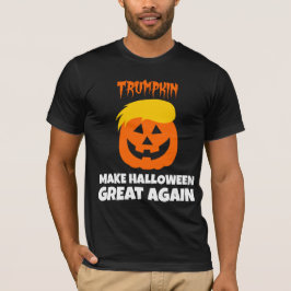 T-shirts Donald Trumpkin faz o excelente do Dia das Bruxas