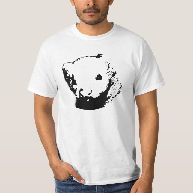 T-shirts Doninha em preto e branco (Frente)