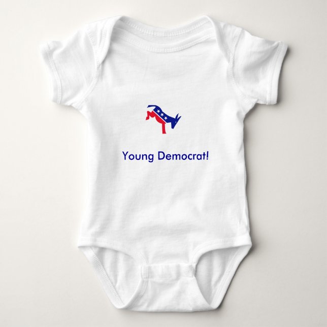 T-shirts donkey22, Democrata nova! (Frente)