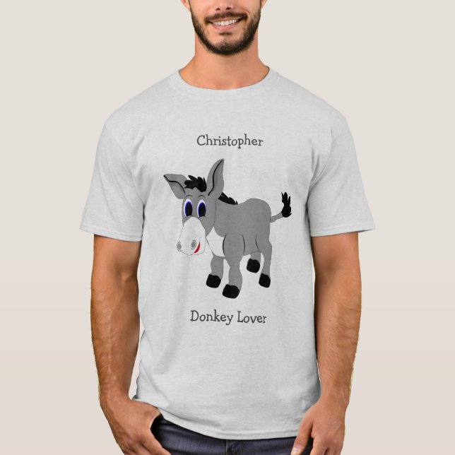 T-shirts Donkey Design Personalizado (Frente)