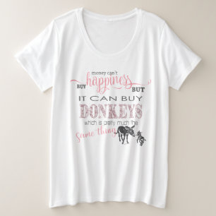 T-shirts DONKEY LOVER   Dinheiro não pode Comprar de felici
