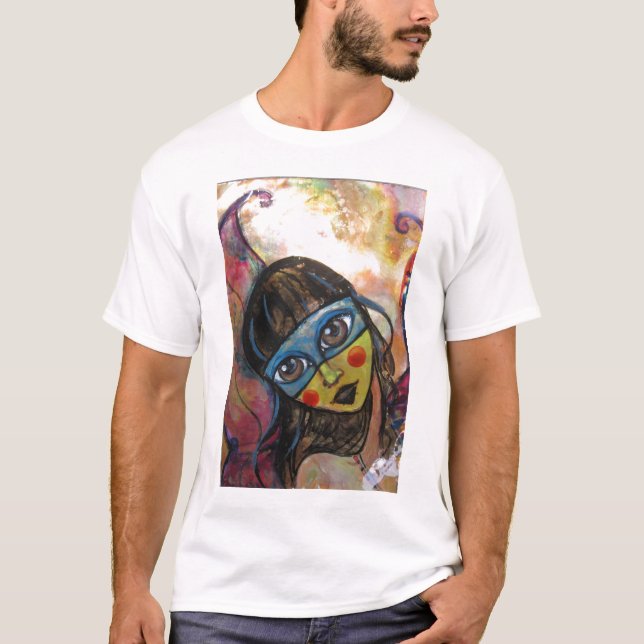 T-shirts donzela da borboleta (Frente)