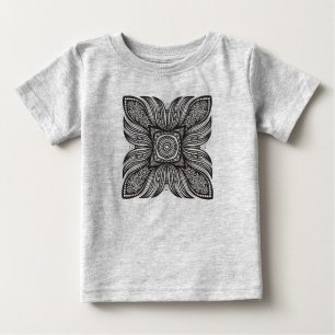 T-shirts Doodle bonito do quadrado da decoração