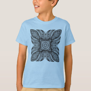 T-shirts Doodle bonito do quadrado da decoração