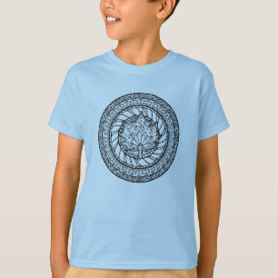 T-shirts Doodle da folha de bordo do outono