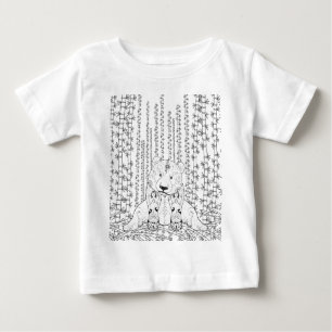 T-shirts Doodle de bambu da panda