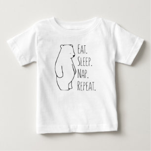 T-shirts Dormir, Dormir, Urso Polar, Bebê E Filhos