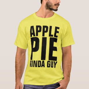 T-SHIRTS DOS HOMENS DA CARA DE PIE DE MAÇÃ