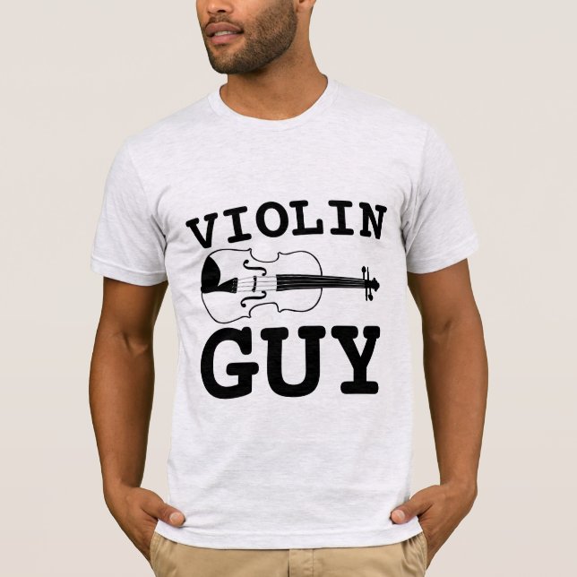 T-SHIRTS DOS HOMENS DA CARA DE VIOLINA (Frente)