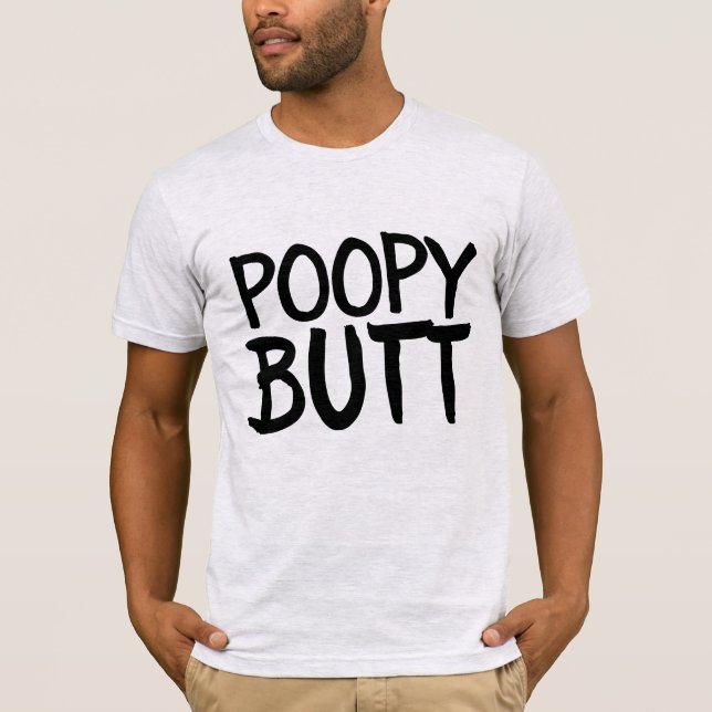 T-SHIRTS DOS HOMENS DO POOPY BUMBUM (Frente)