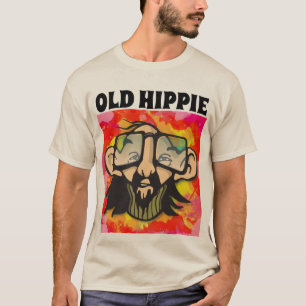 T-SHIRTS DOS HOMENS DO VELHO HIPPIE