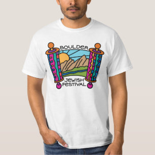 T-shirts Dos homens judaicos do festival de Boulder T