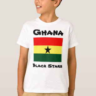 T-shirts Dos miúdos pretos das estrelas de Ghana os t-shir