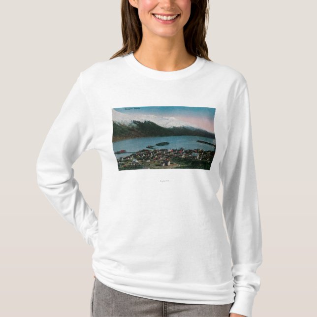 T-shirts Douglas, cidade ViewDouglas de Alaska, AK (Frente)
