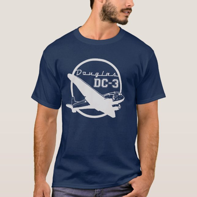 T-shirts Douglas DC-3 (Frente)