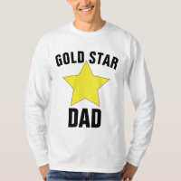 T-Shirts Douradas de PAI STAR, Pai do Soldado Fall