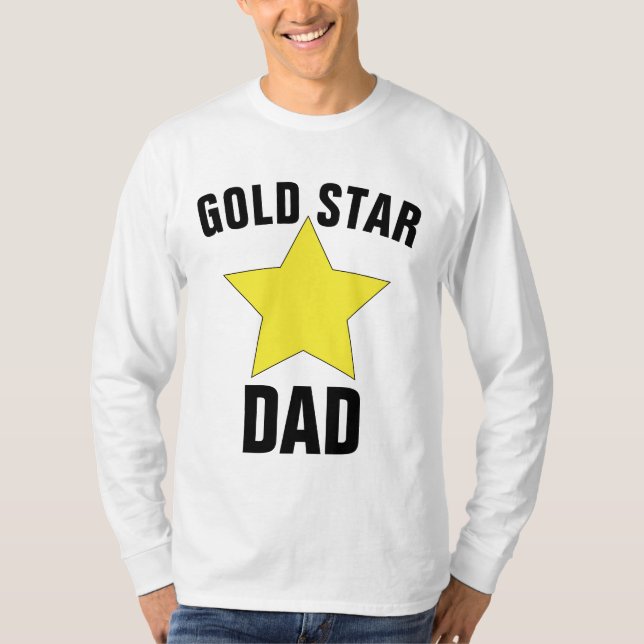 T-Shirts Douradas de PAI STAR, Pai do Soldado Fall (Frente)