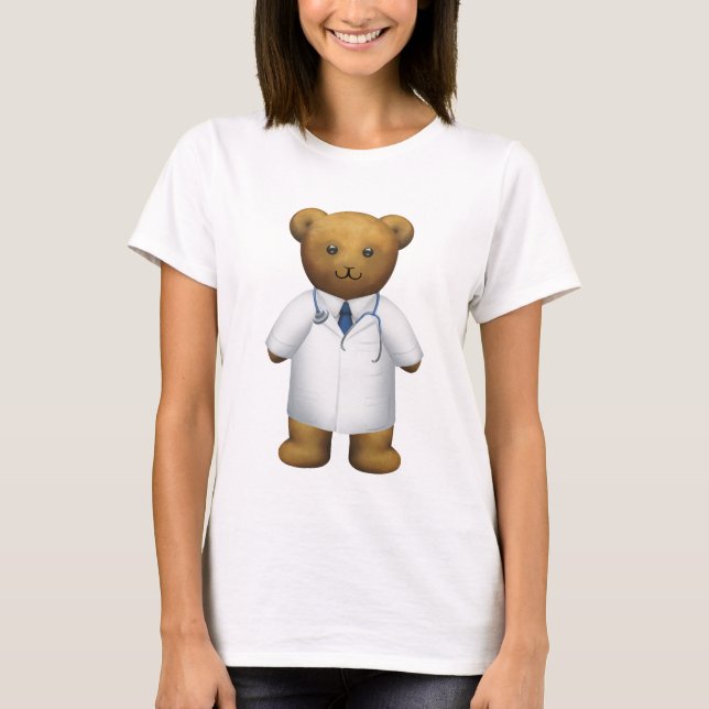 T-shirts Doutor Carregamento - urso de ursinho (Frente)