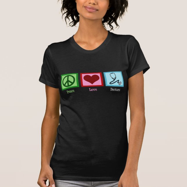 T-shirts Doutores do amor da paz (Frente)
