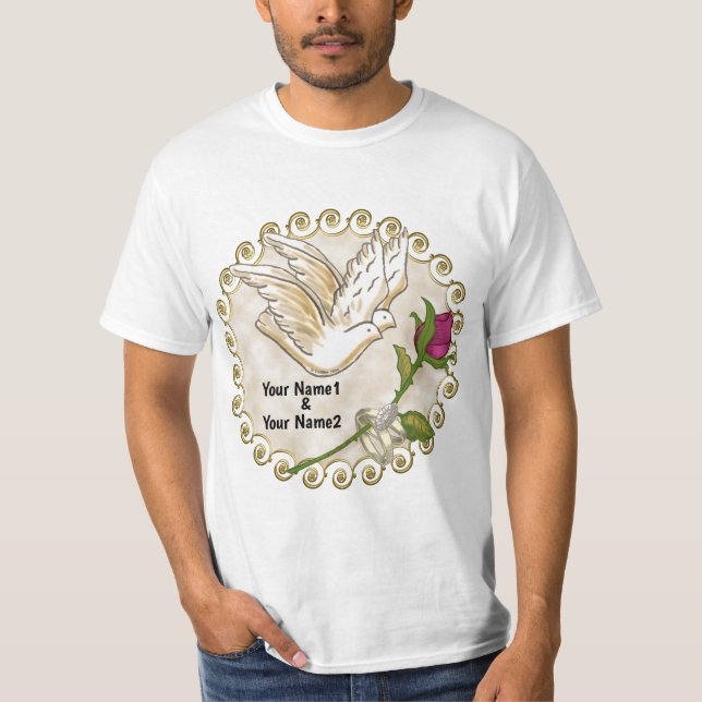 t-shirts Dove Wedding Rings (Frente)