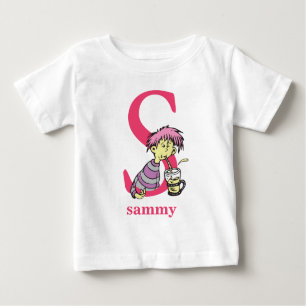 T-shirts Dr. Seuss ABC: Letra S - Rosa Adicione seu nome