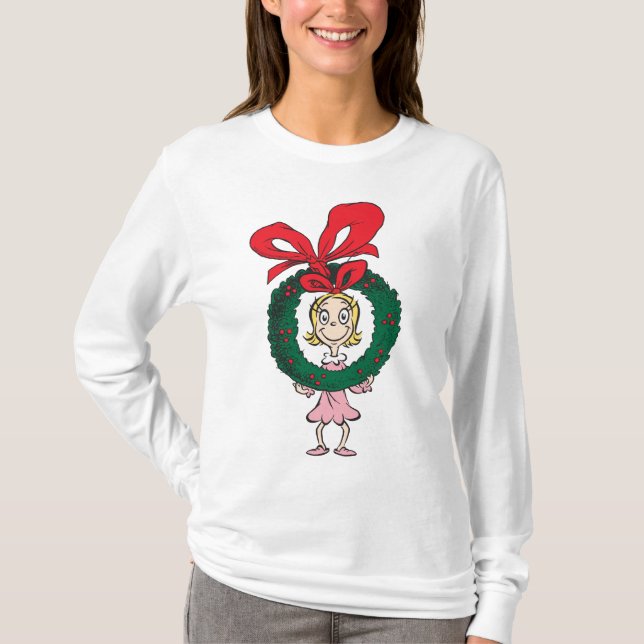 T-shirts Dr. Seuss | Cindy-Lou Quem - Coroa (Frente)