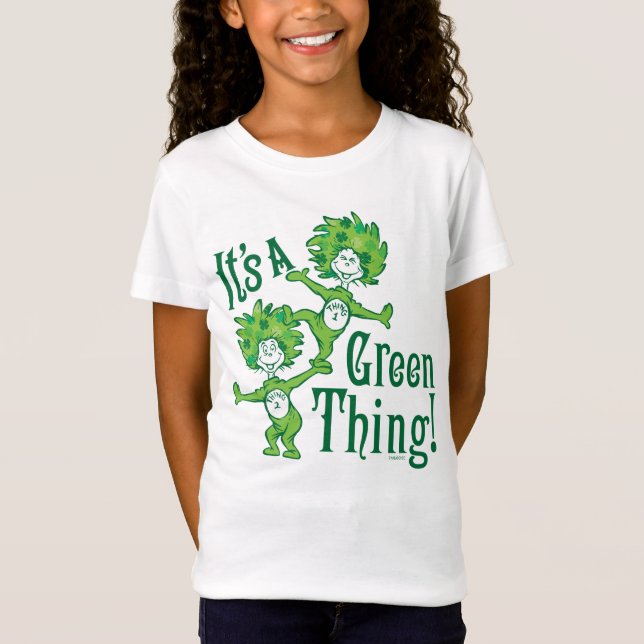 T-shirts Dr. Seuss | É uma coisa verde! (Frente)