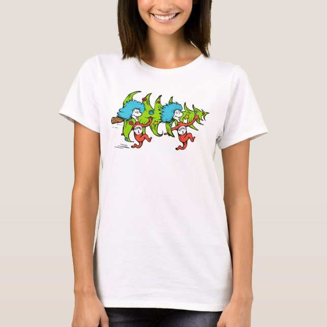 T-shirts Dr. Seuss | Grinch | Coisa Um Coisa Dois Natal (Frente)