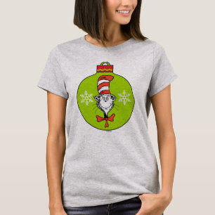T-shirts Dr. Seuss Grinch Gato no Chapéu Enfeite