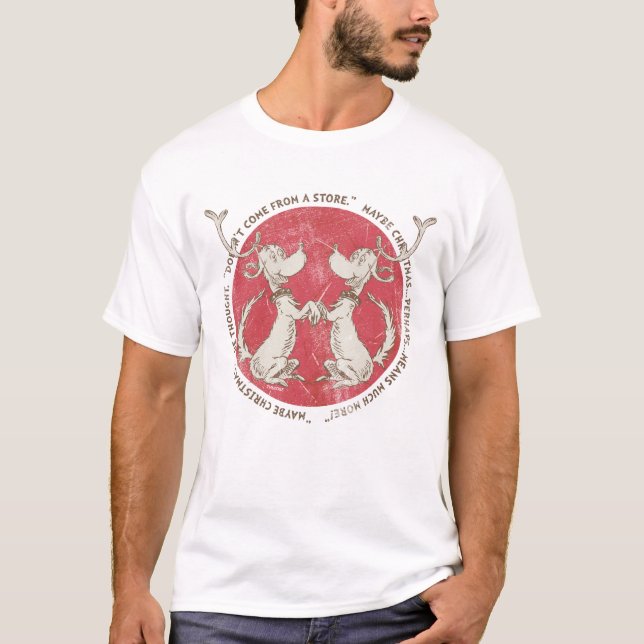 T-shirts Dr. Seuss | Grinch | Max - Citação de Natal (Frente)